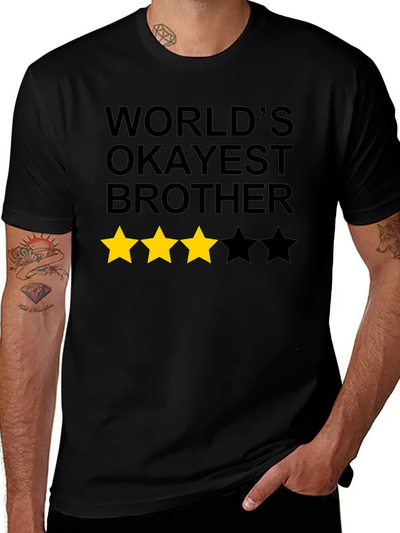 Worlds Okayest Brother Graphic Tee