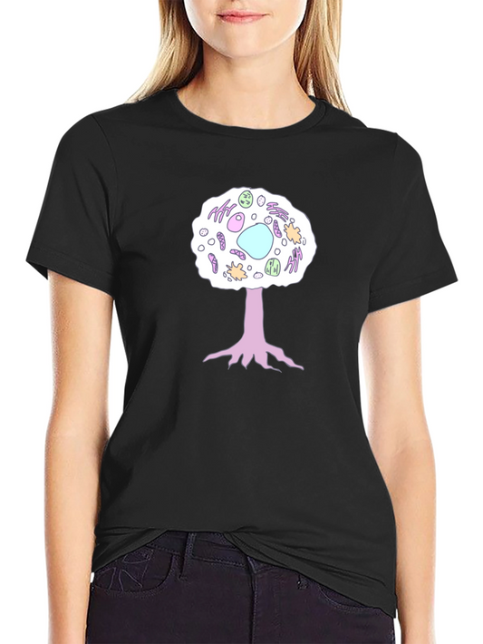 Cell Tree Black T-Shirt: Science & Nature Inspired