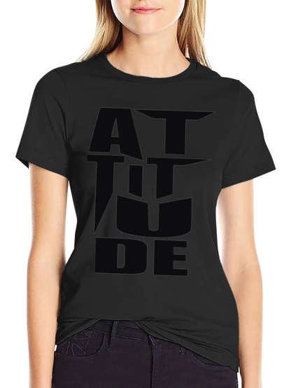 Attitude Graphic Black T-Shirt