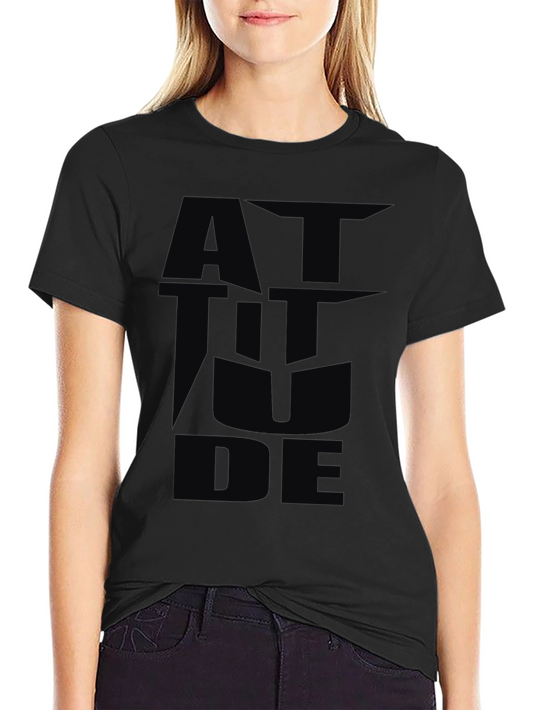 Attitude Graphic Black T-Shirt