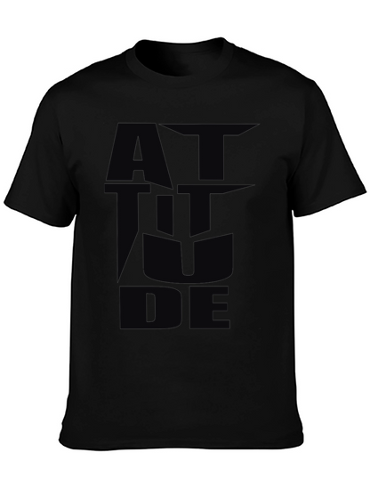 Attitude Graphic Black T-Shirt