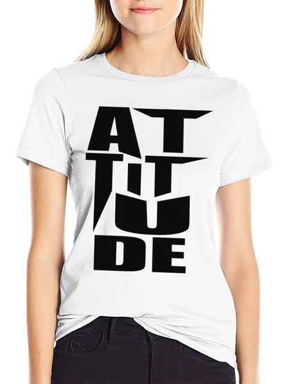 Attitude Graphic Black T-Shirt