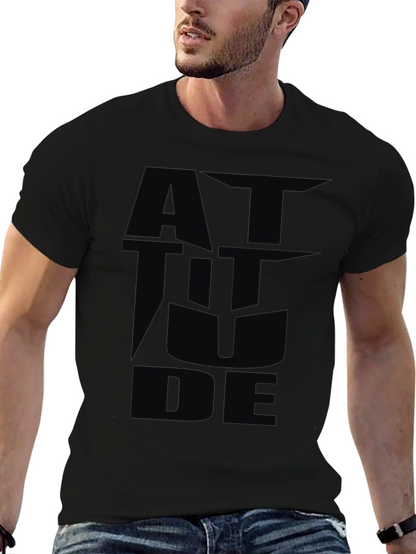 Attitude Graphic Black T-Shirt