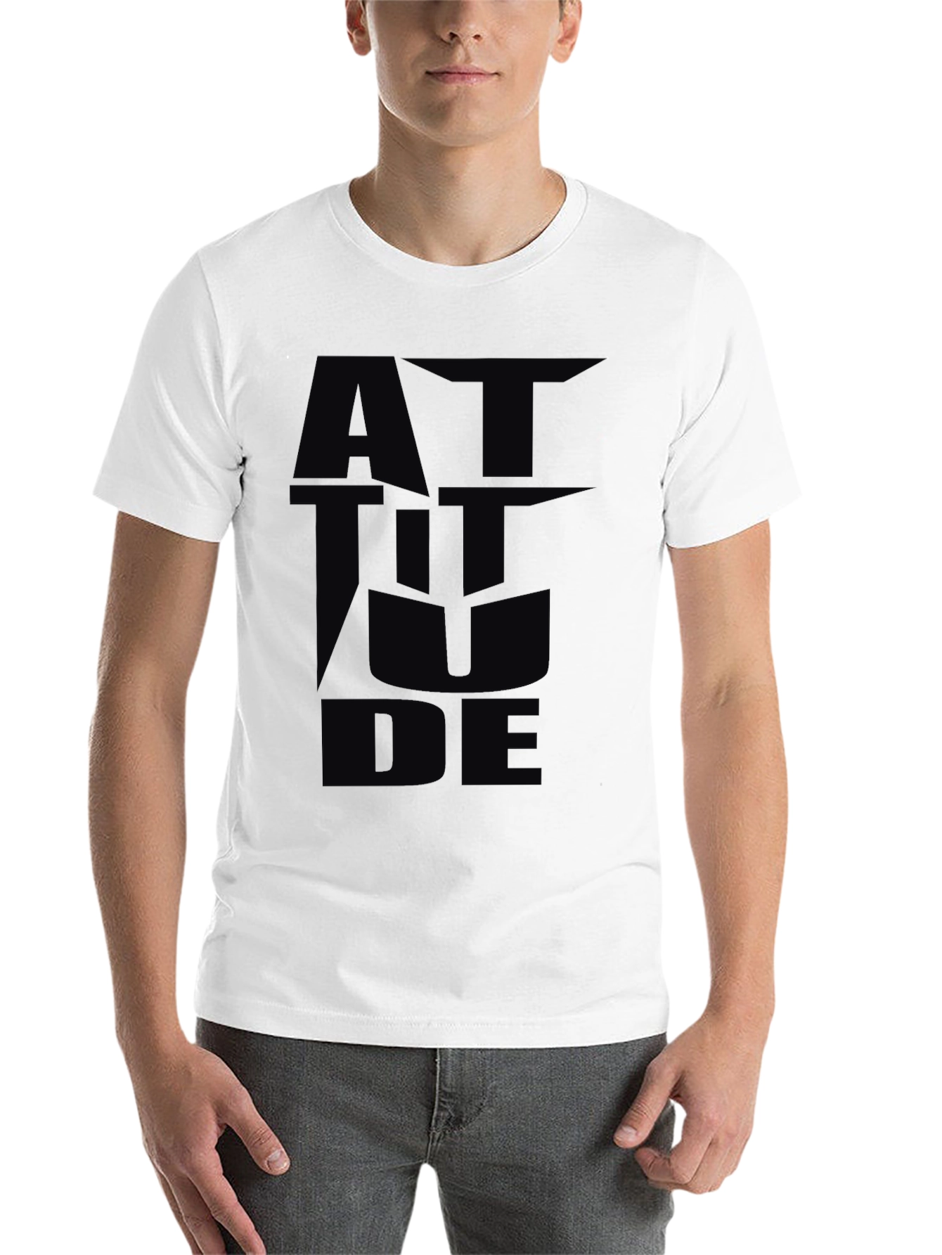 Attitude Graphic Black T-Shirt