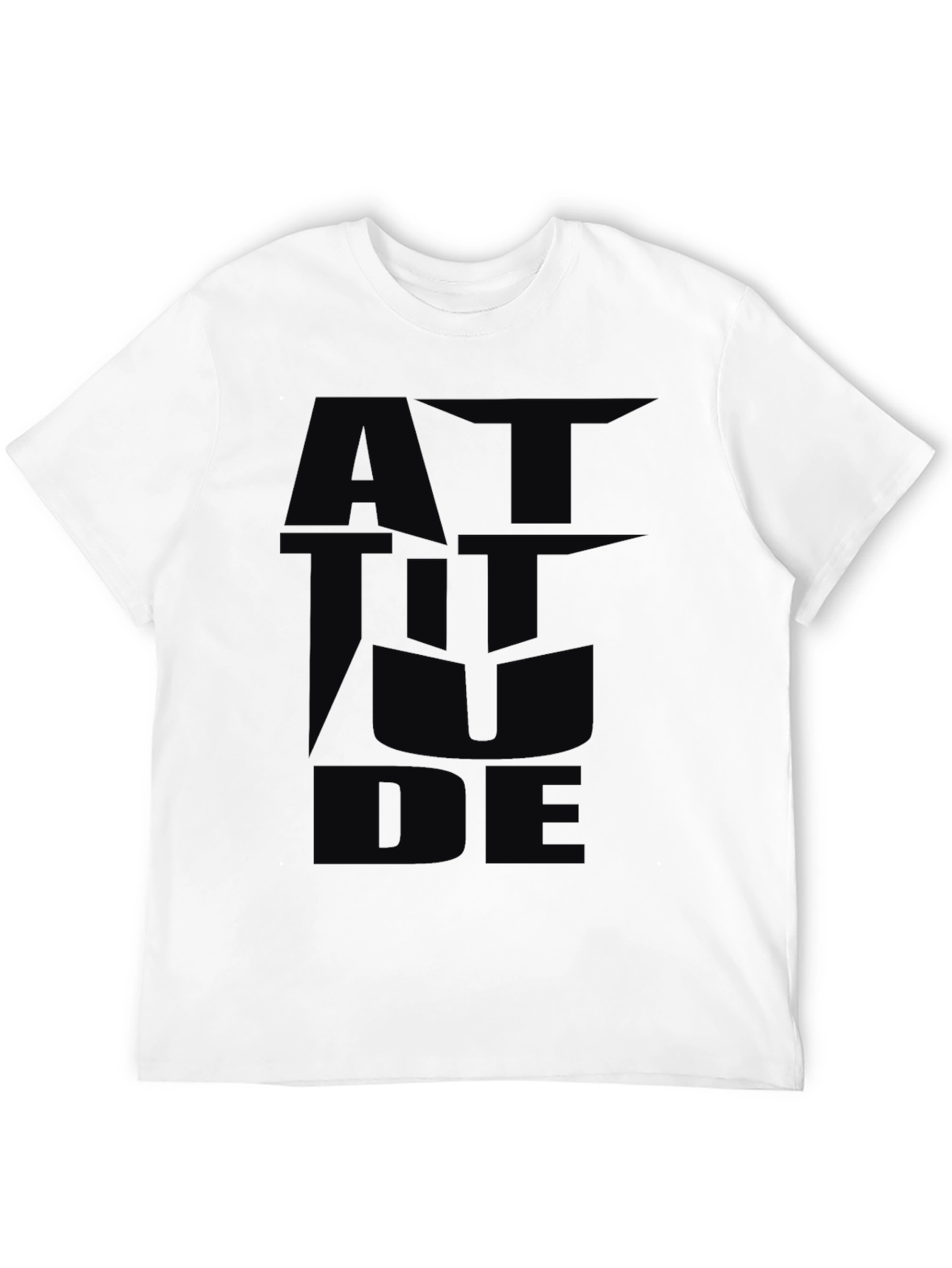 Attitude Graphic Black T-Shirt