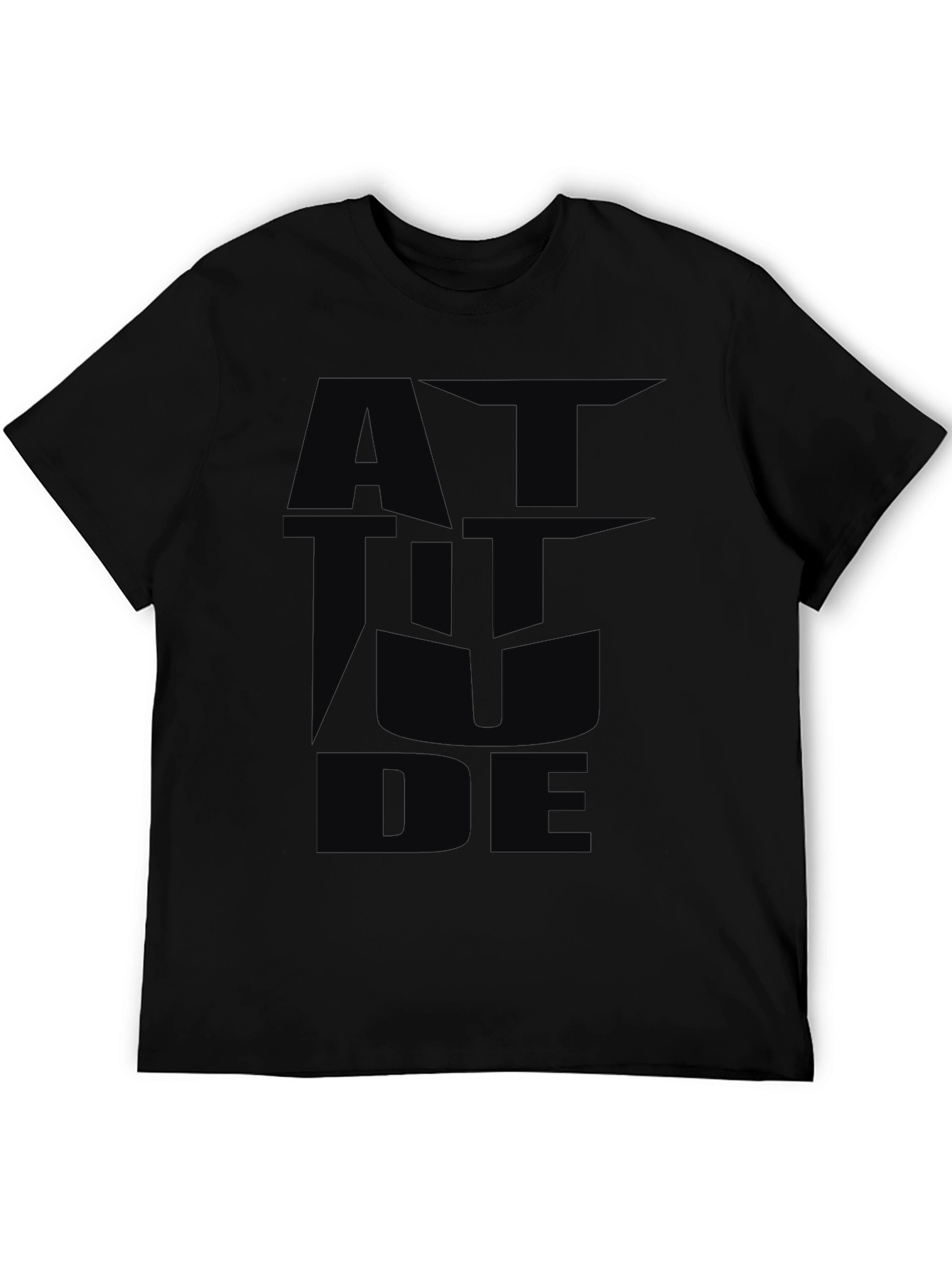 Attitude Graphic Black T-Shirt