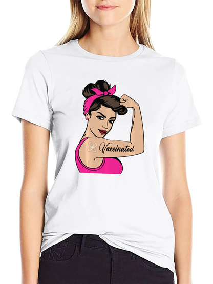 Vaccinated Rosie the Riveter T-Shirt