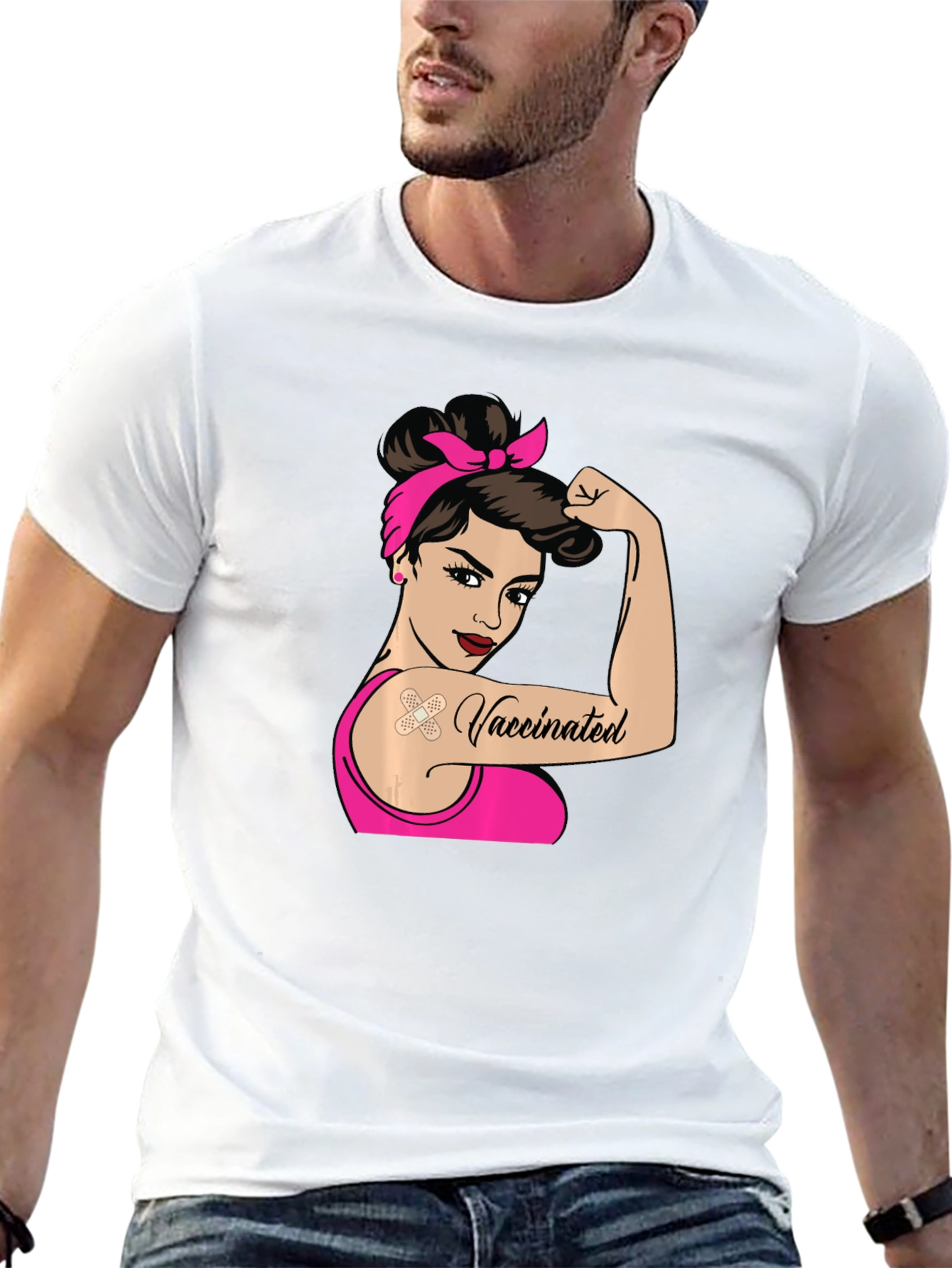 Vaccinated Rosie the Riveter T-Shirt
