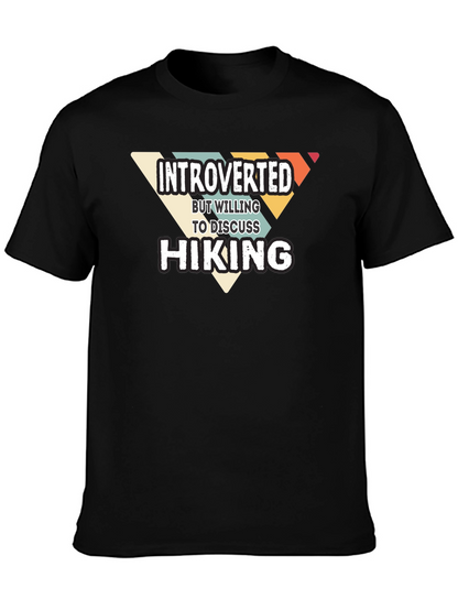 Introverted Hiking Graphic T-Shirt