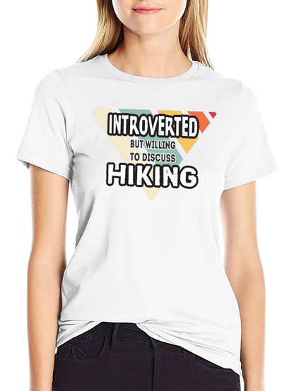 Introverted Hiking Graphic T-Shirt