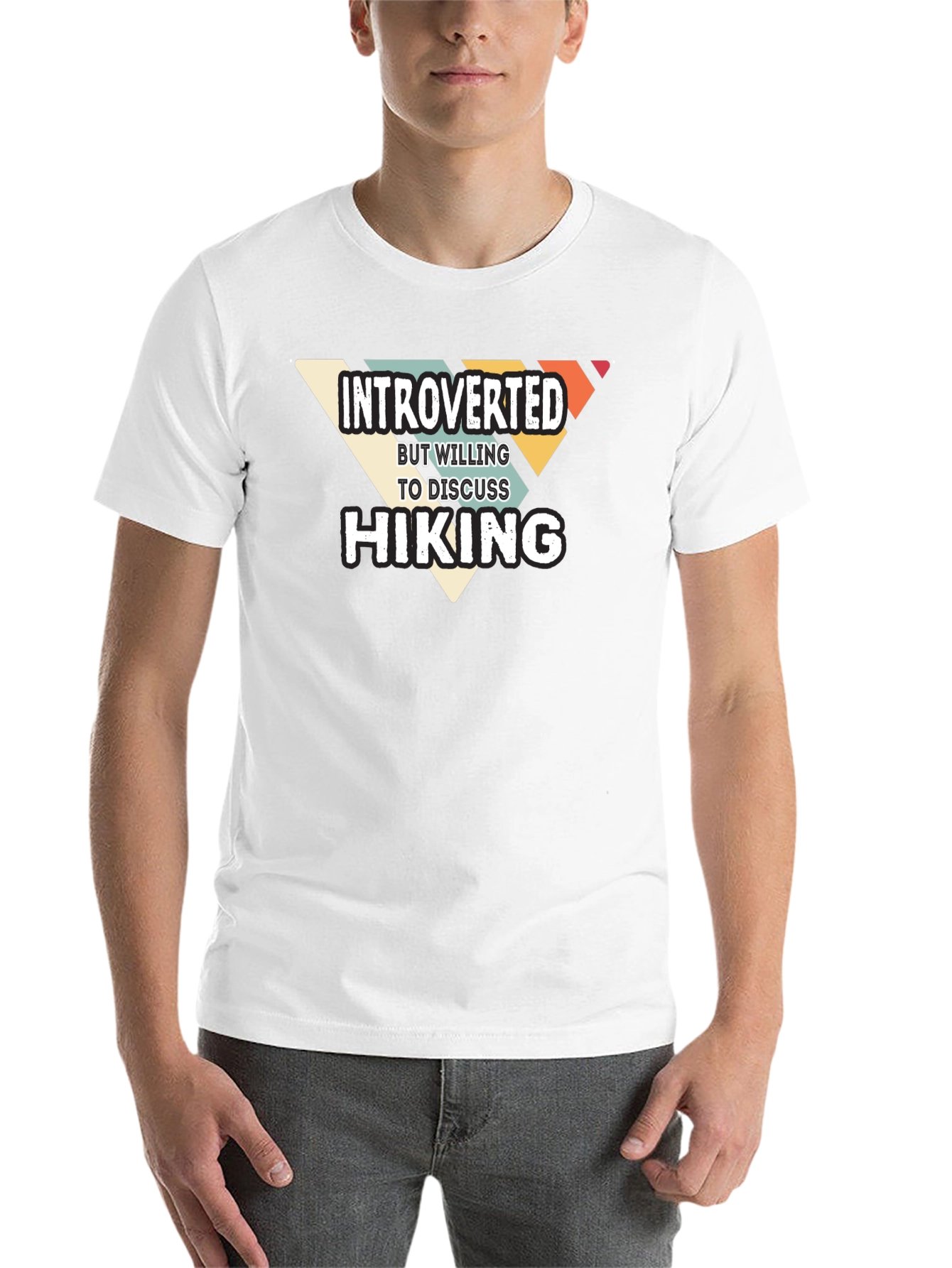 Introverted Hiking Graphic T-Shirt