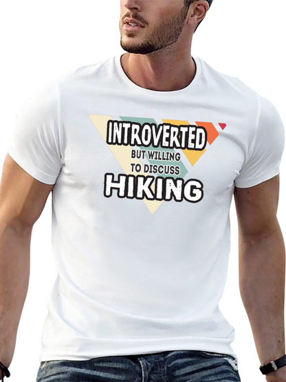 Introverted Hiking Graphic T-Shirt