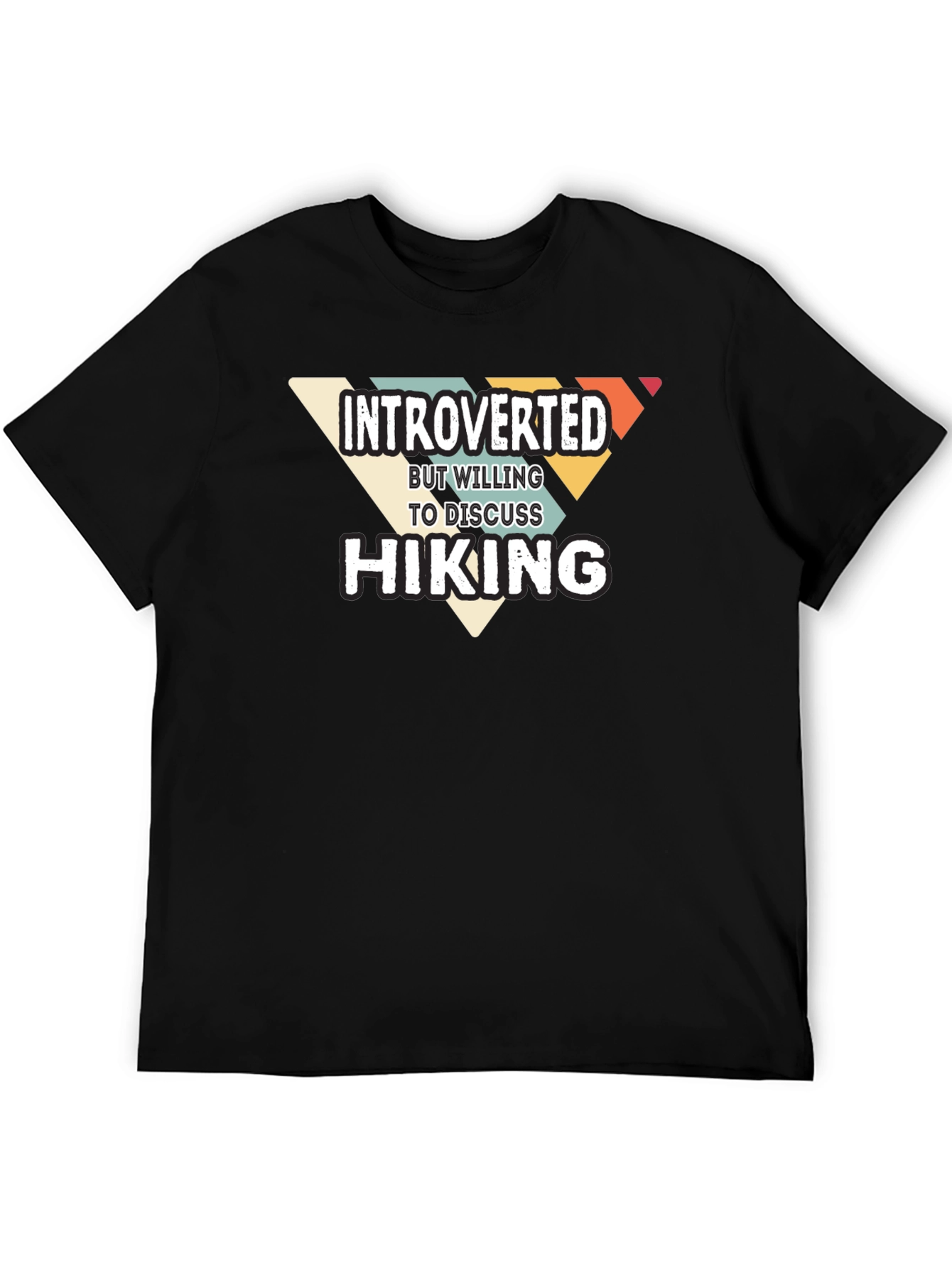 Introverted Hiking Graphic T-Shirt