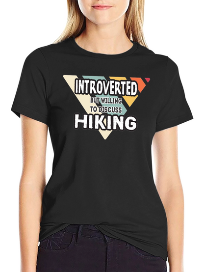 Introverted Hiking Graphic T-Shirt
