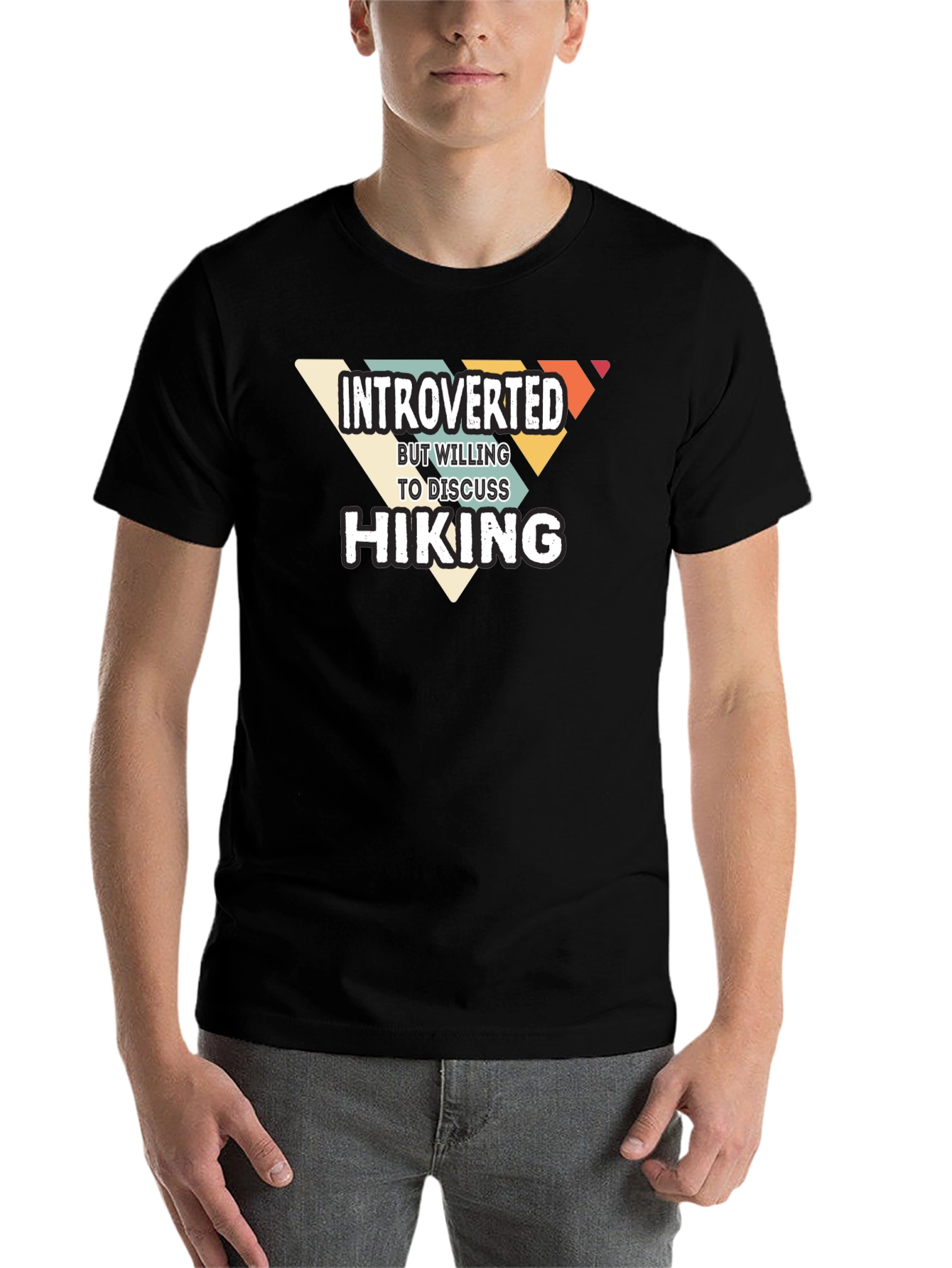 Introverted Hiking Graphic T-Shirt