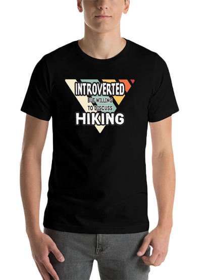 Introverted Hiking Graphic T-Shirt