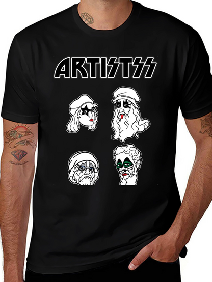 Artist KISS Style Black T-Shirt