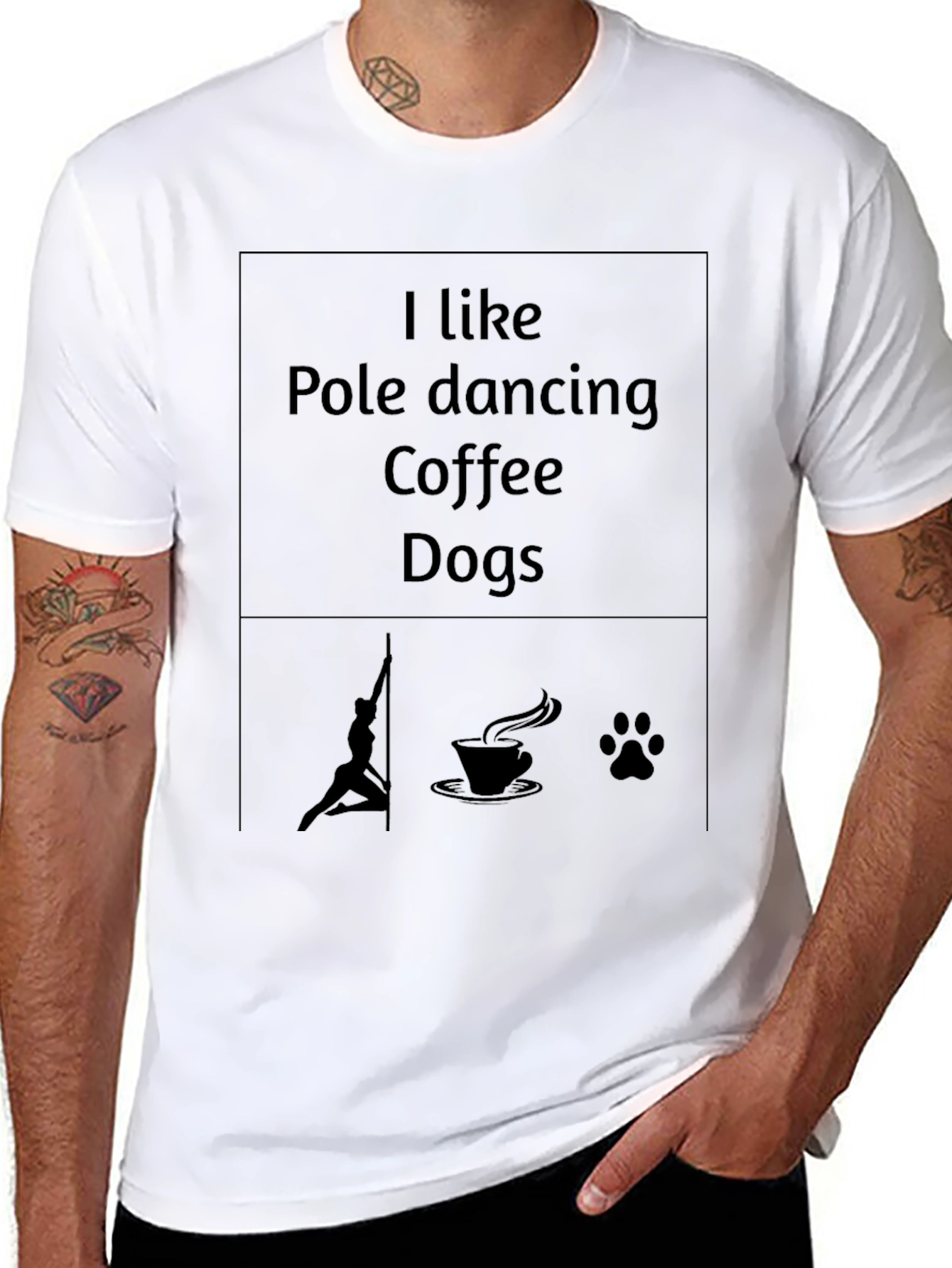 I Like Pole Dancing Coffee Dogs - Graphic T-Shirt