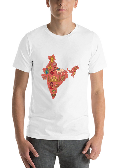 India Map Print T-Shirt