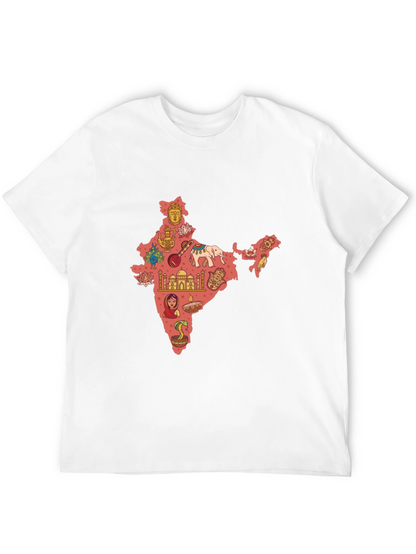 India Map Print T-Shirt