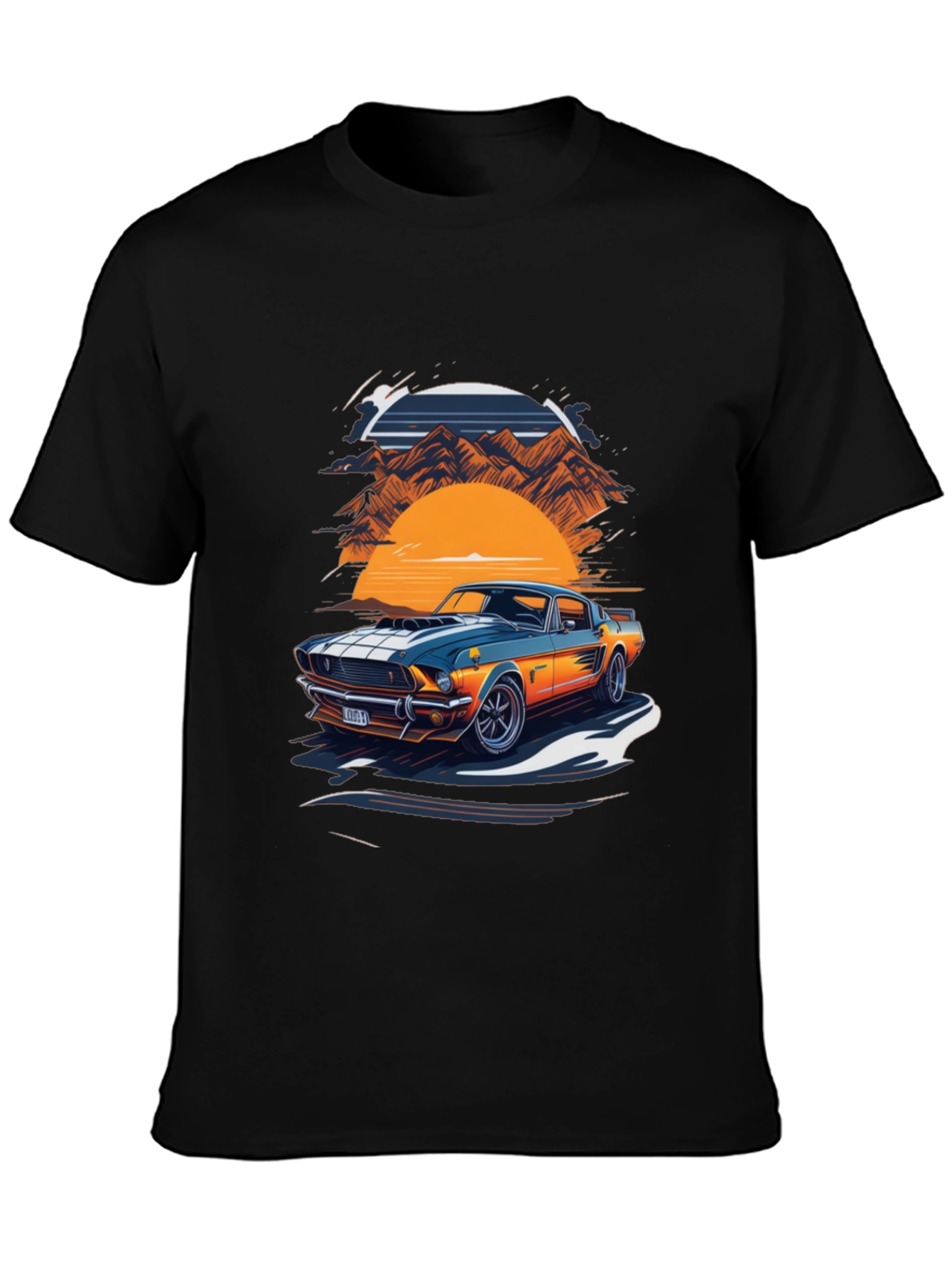Retro Car Graphic Tee - Classic Style