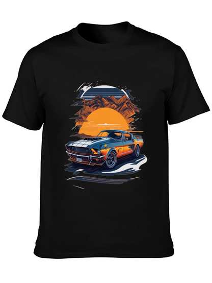 Retro Car Graphic Tee - Classic Style