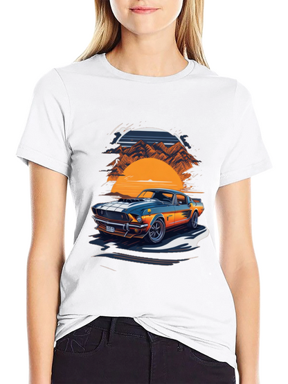Retro Car Graphic Tee - Classic Style