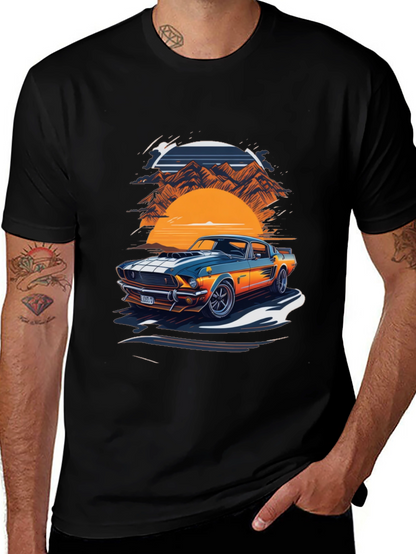 Retro Car Graphic Tee - Classic Style