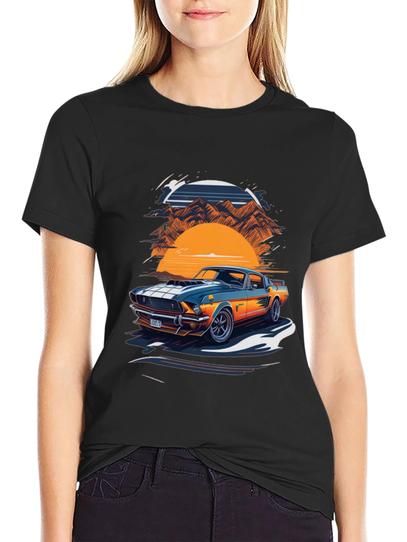 Retro Car Graphic Tee - Classic Style