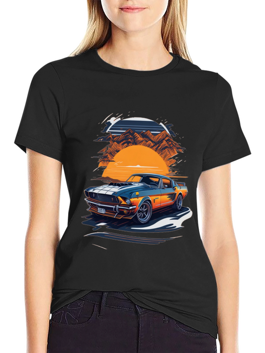 Retro Car Graphic Tee - Classic Style
