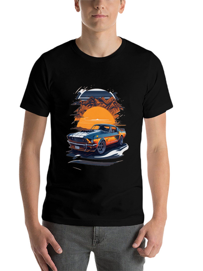 Retro Car Graphic Tee - Classic Style