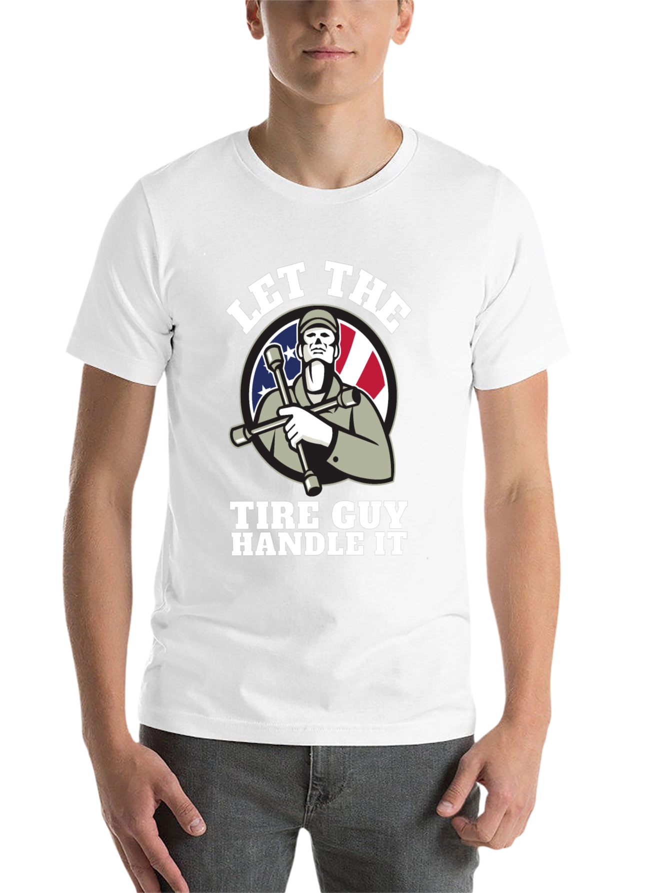 Let The Tire Guy Handle It T-Shirt - Black