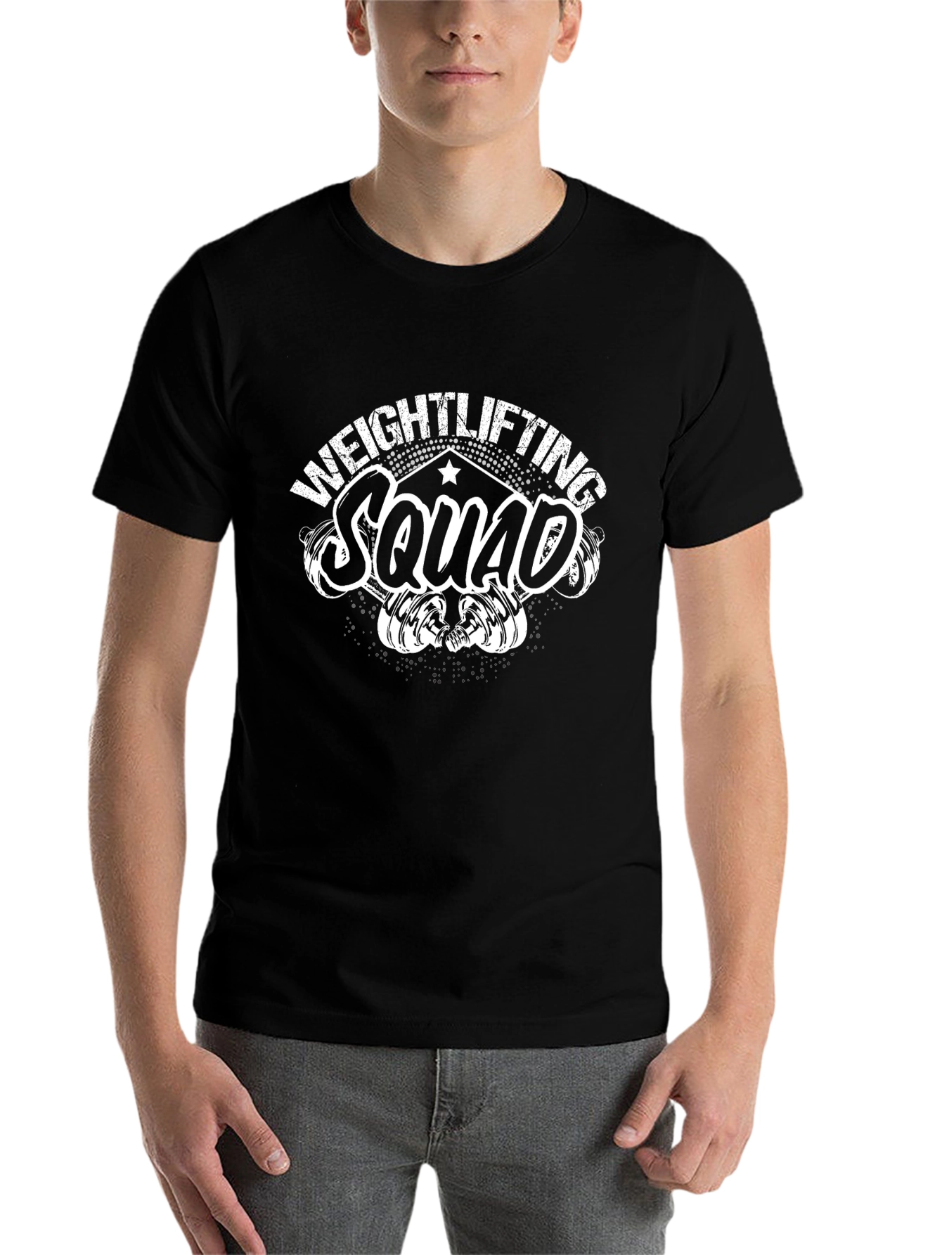 Weightlifting Squad Tee - Fitness Gym Workout Shirt