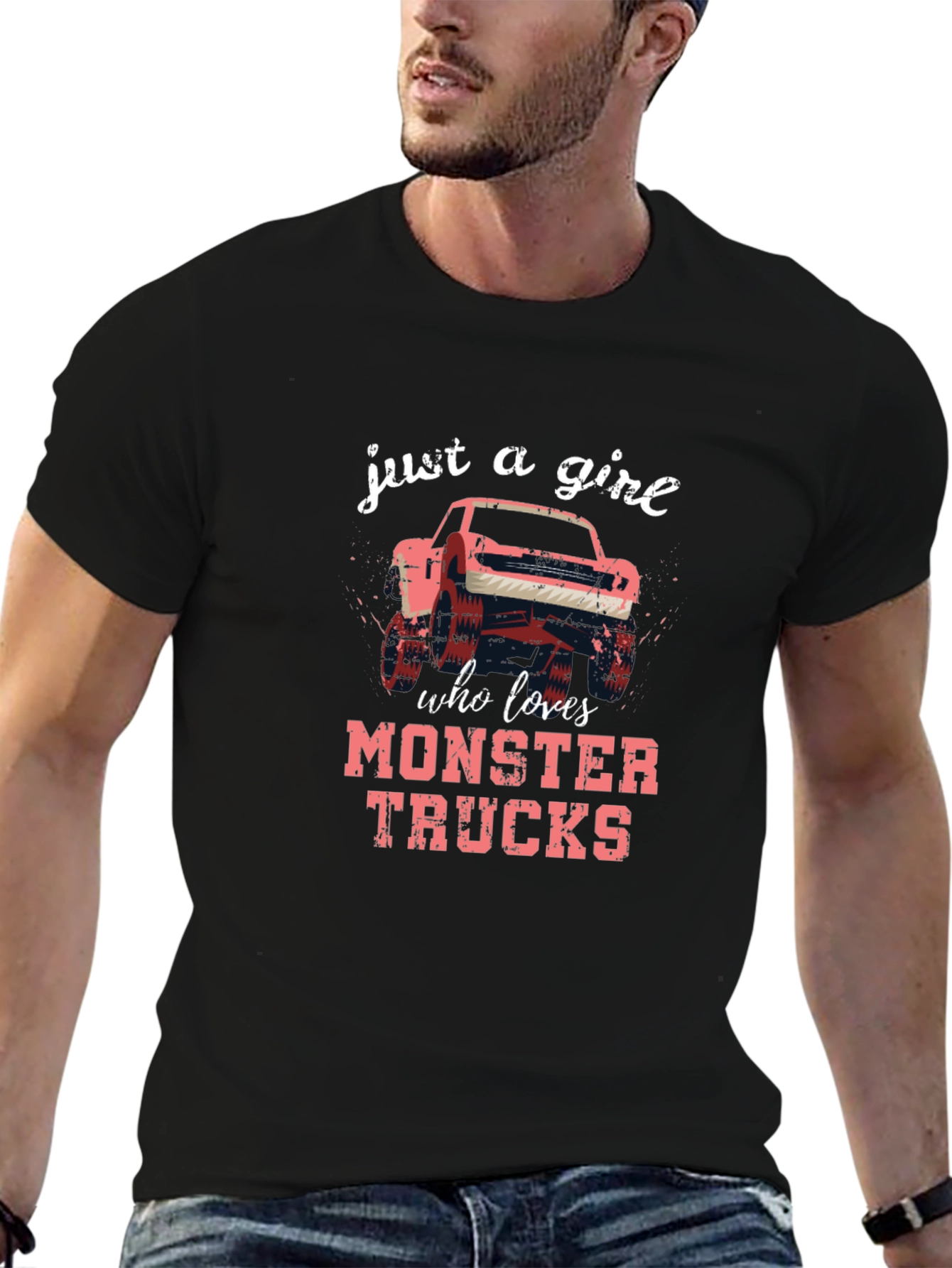 Monster Truck Loving Girls Tee