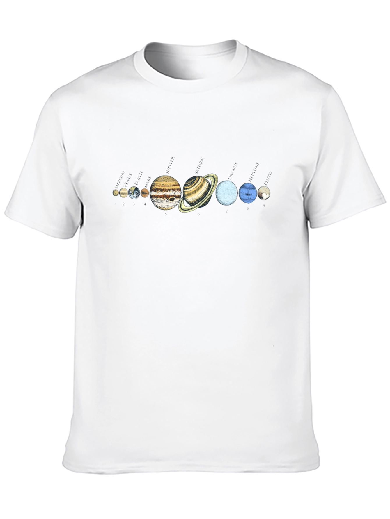 Solar System Planets Graphic T-Shirt