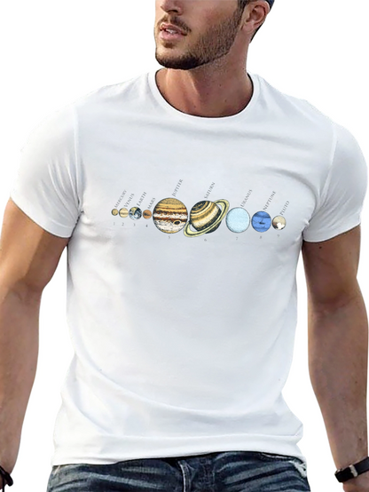 Solar System Planets Graphic T-Shirt