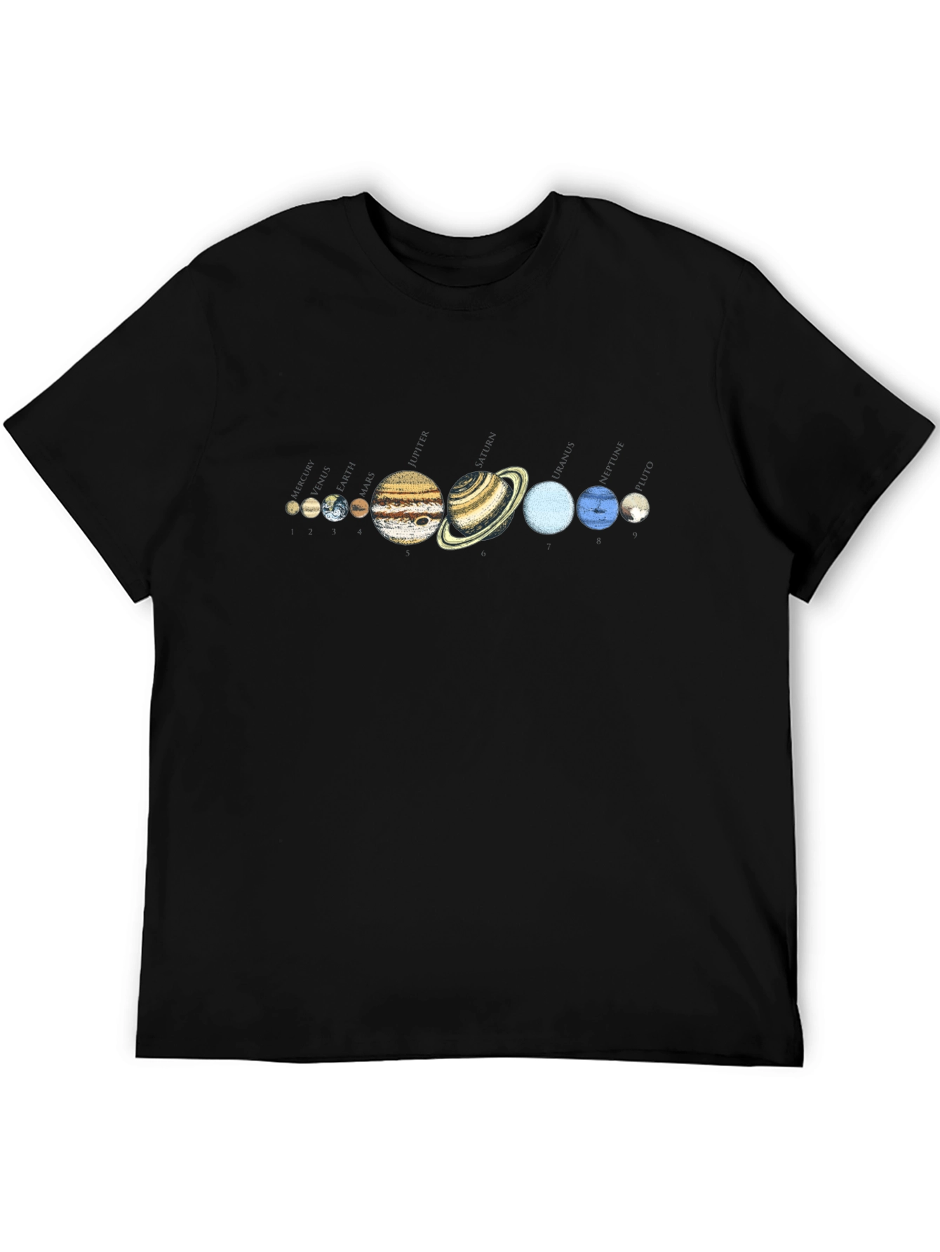 Solar System Planets Graphic T-Shirt