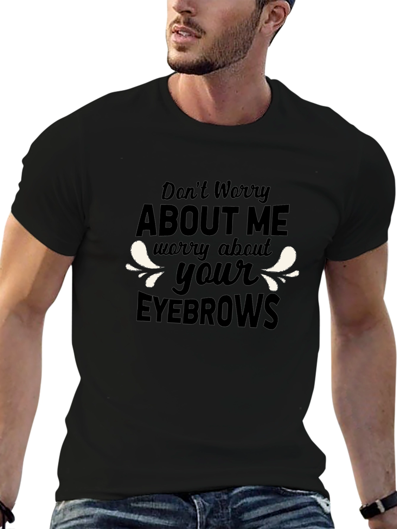 Funny Eyebrows Graphic T-Shirt
