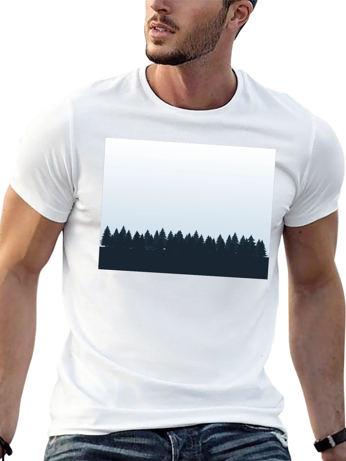 Mens Black Forest Graphic Tee