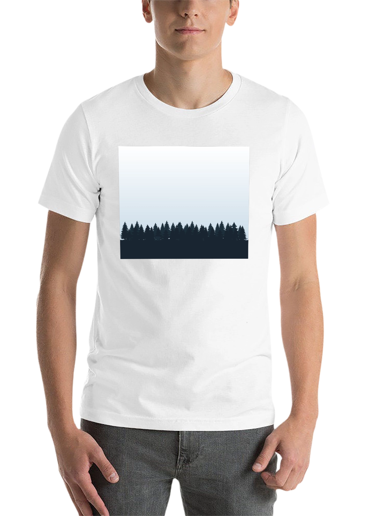 Mens Black Forest Graphic Tee