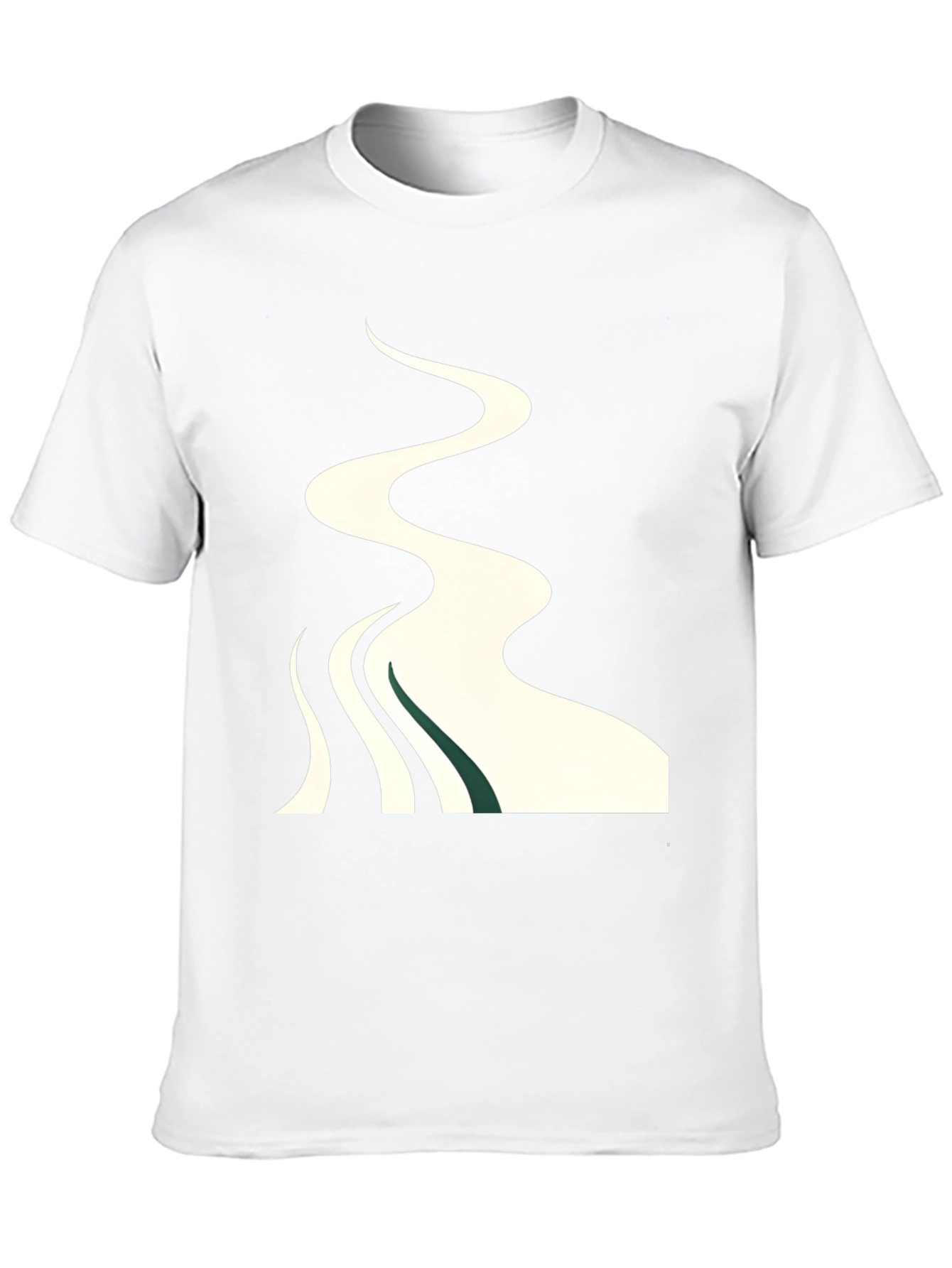 Abstract River Graphic T-Shirt - Stylish Casual Wear