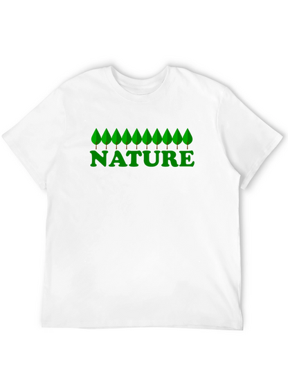 Nature Graphic Print Black T-Shirt