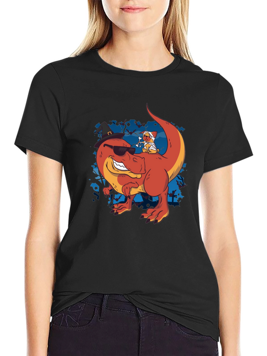 Dino & Mummy Dog Halloween Tee