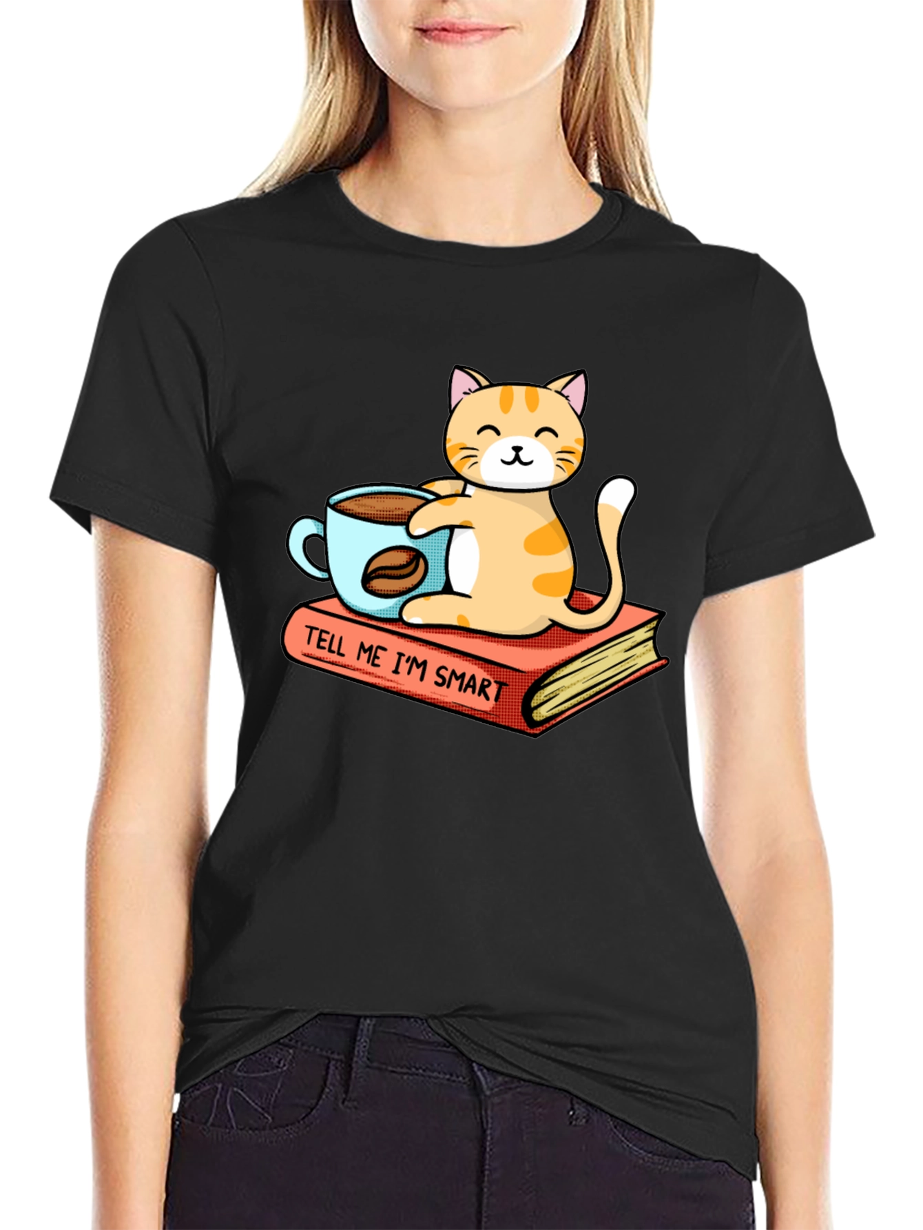 Smart Cat Coffee T-Shirt