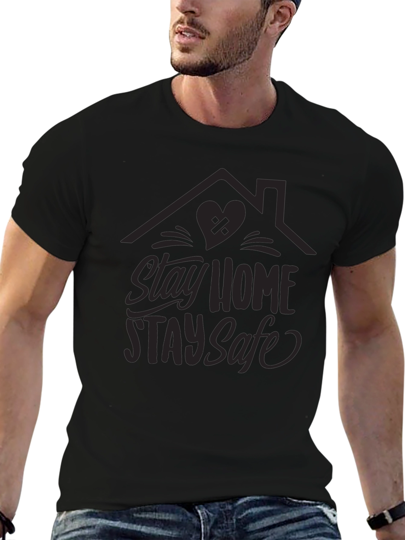 Stay Home Stay Safe Graphic Tee