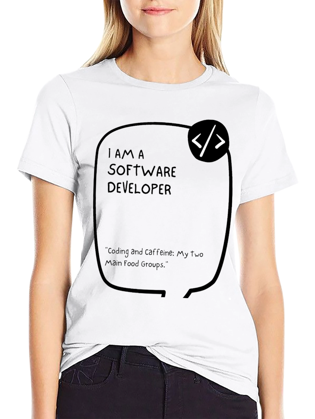 Software Developer Coding and Caffeine T-Shirt