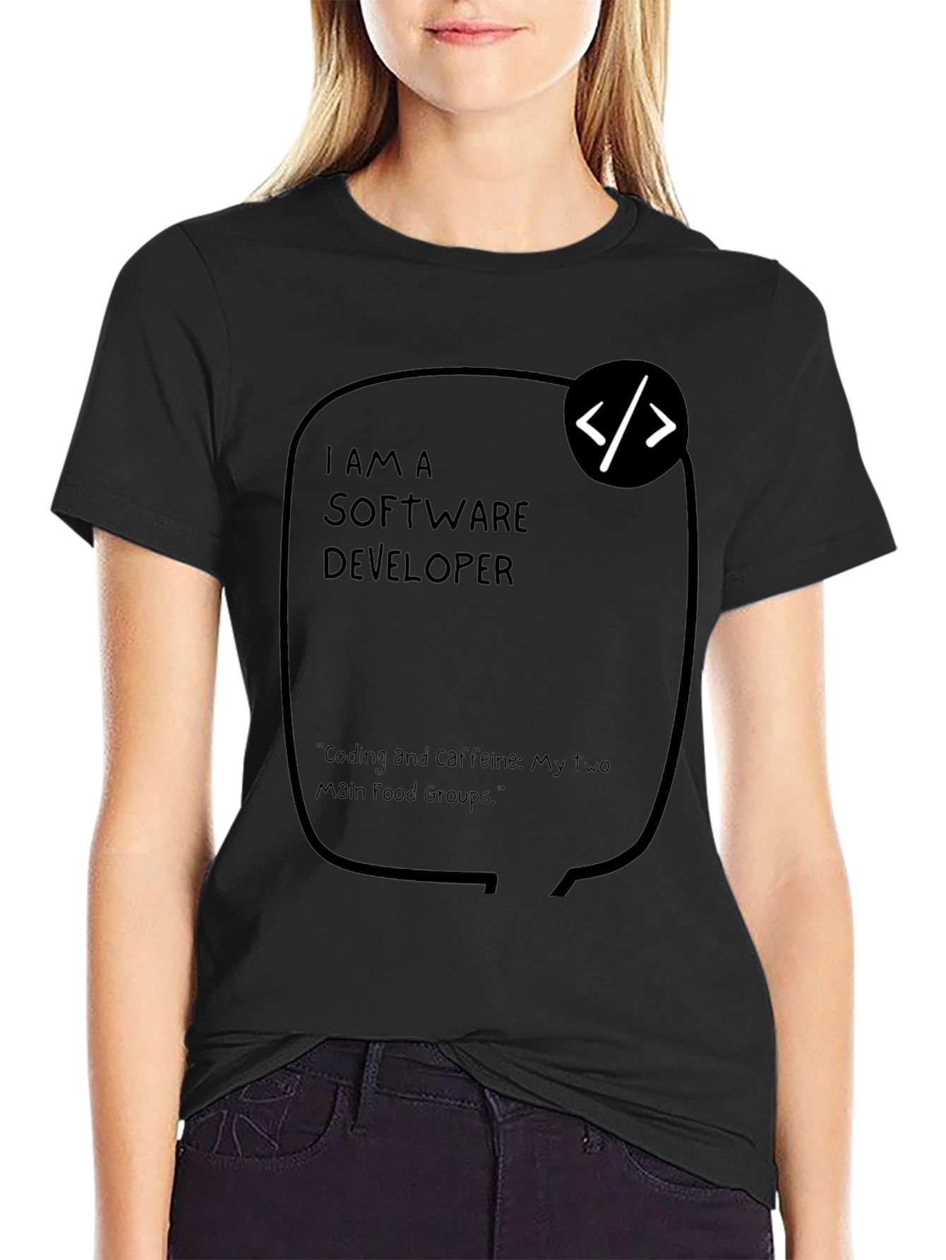 Software Developer Coding and Caffeine T-Shirt