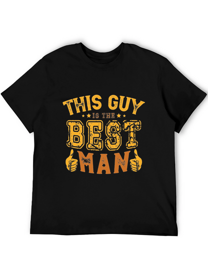 Best Man T-Shirt Funny Wedding Party Tee