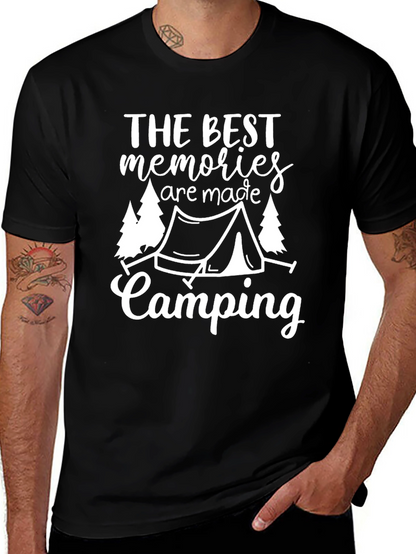 Camping Memories Graphic Tee - Black Unisex T-Shirt