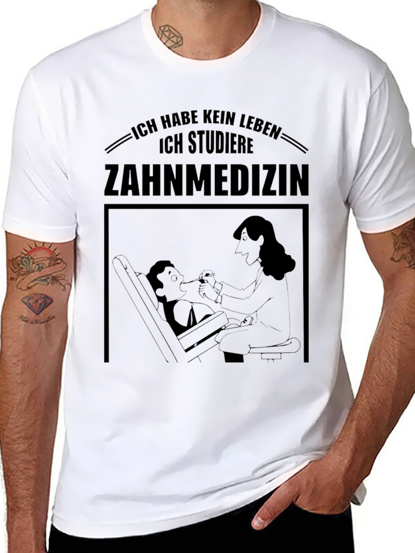 Ich Habe Kein Leben T-Shirt Zahnmedizin